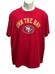 Nike Dri-Fit San Francisco 49ers Short Sleeve Athletic Shirt Size Large Logo