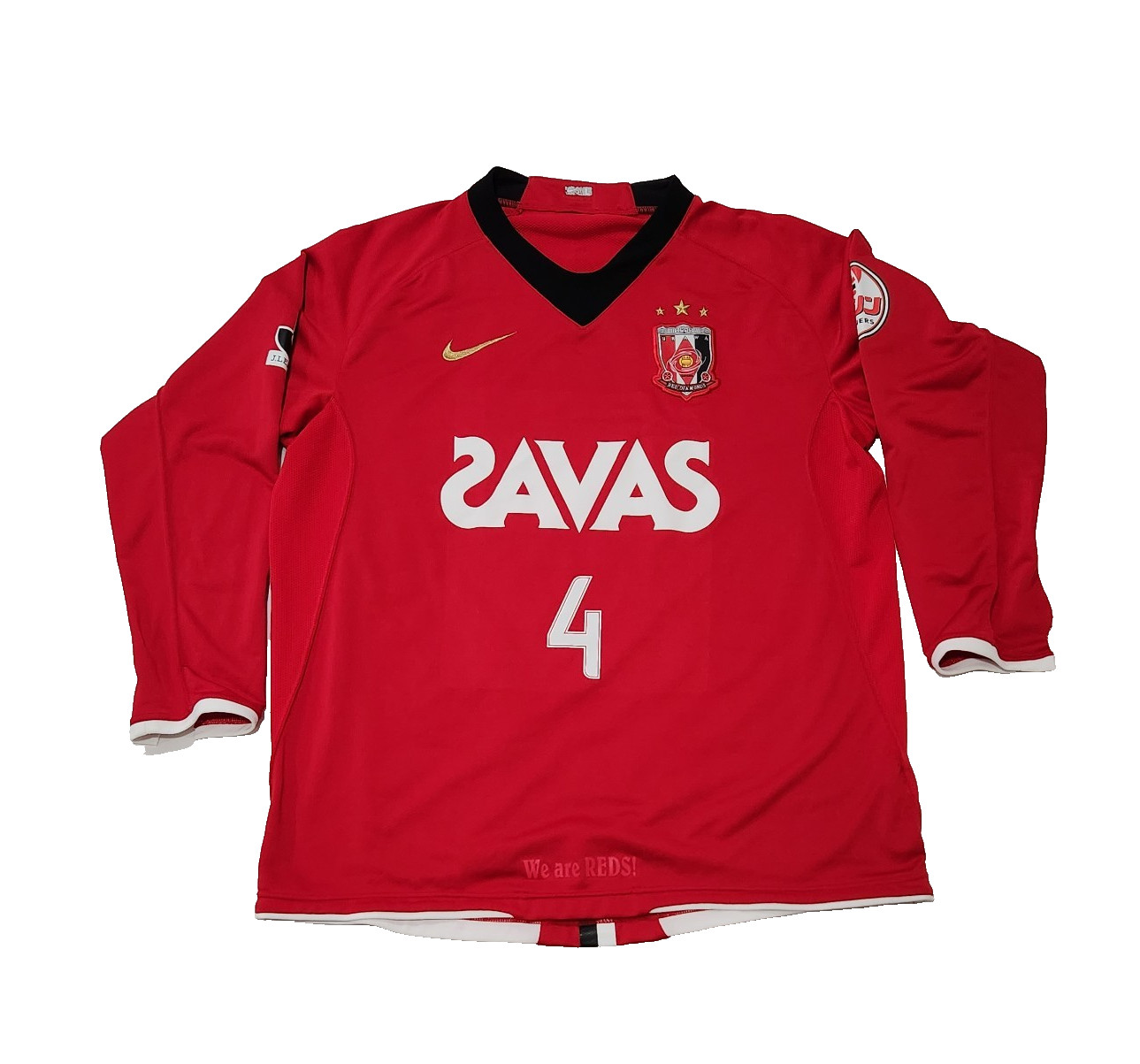 Nike Urawa Red Diamonds Jersey Men's Large Japan J-League SAVAS #4 Tulio Soccer gallery