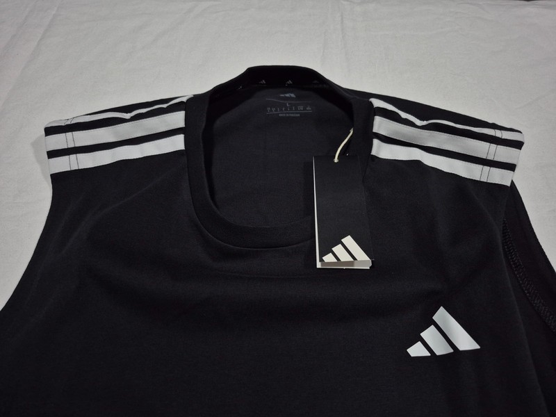 Adidas Men's 3S CO SL Black White Sports Training Tank Top KS7815 Basketball gallery