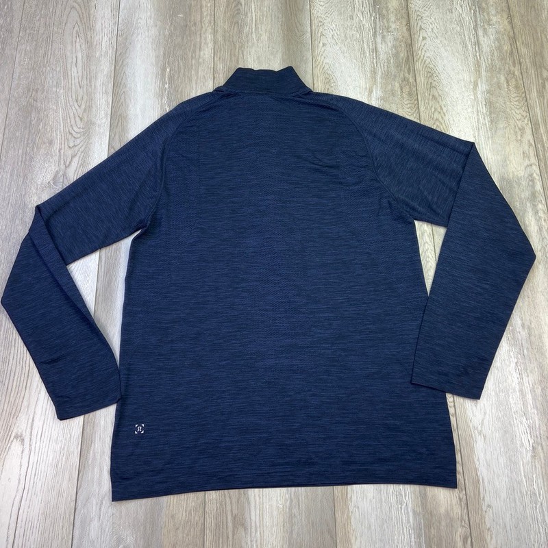 Lululemon Metal Vent Tech 1/2 Zip Pullover Mens L Blue Long Sleeve Athletic Men gallery