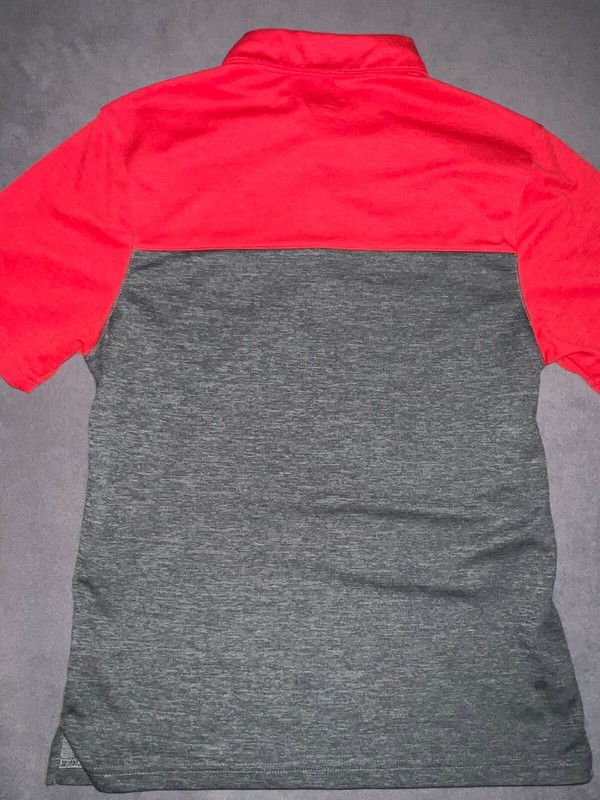 EUC Mens Ohio State Buckeyes SS Golf Shirt, Scarlet/Gray, Size Small gallery