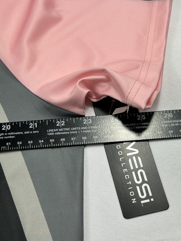 Messi Collection Soccer Jersey Men’s Large Black Pink #10 GOAT Logo Athletic NWT gallery