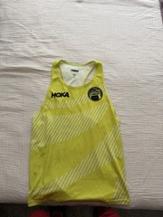 Hoka Festival Of Miles Men’s Large Yellow Racing Singlet Pacer