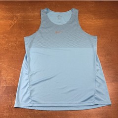 Nike Shirt Mens Large Blue Dri Fit Miler Running Standard Lightweight Pro