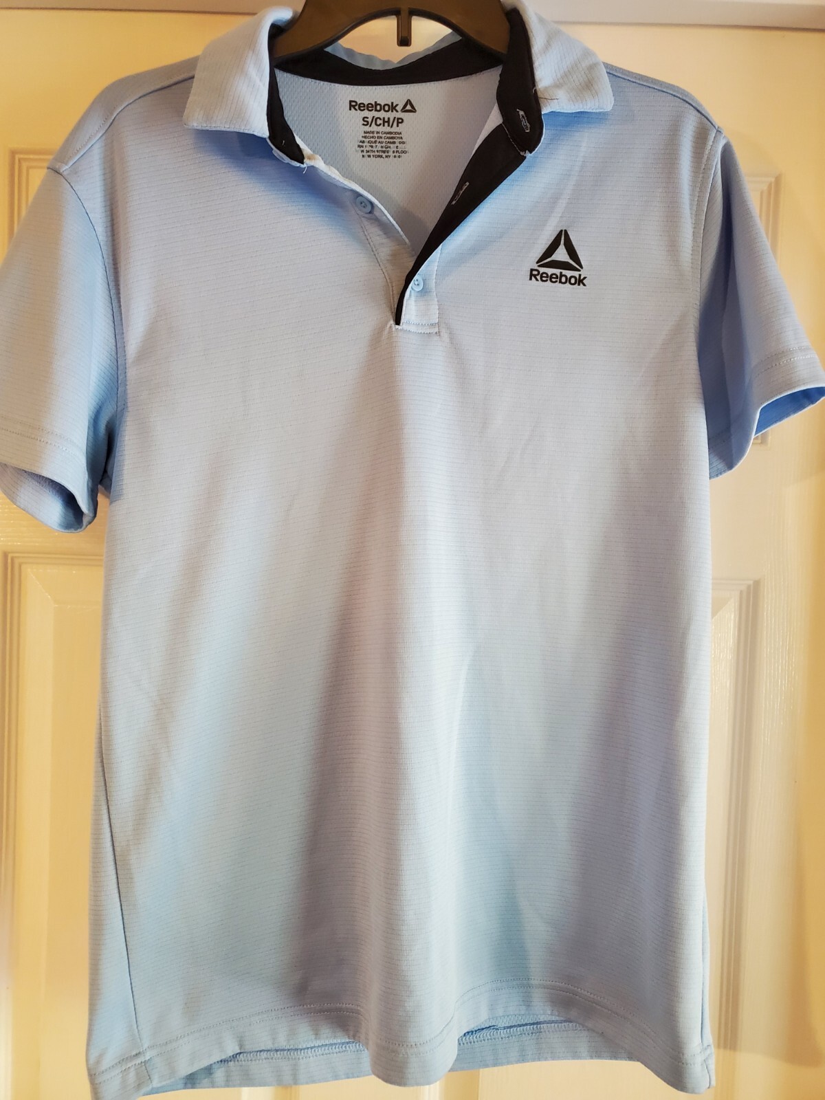 Reebok Mens Polo Performance Golf Shirt, Blue, size Small Moisture wicking gallery