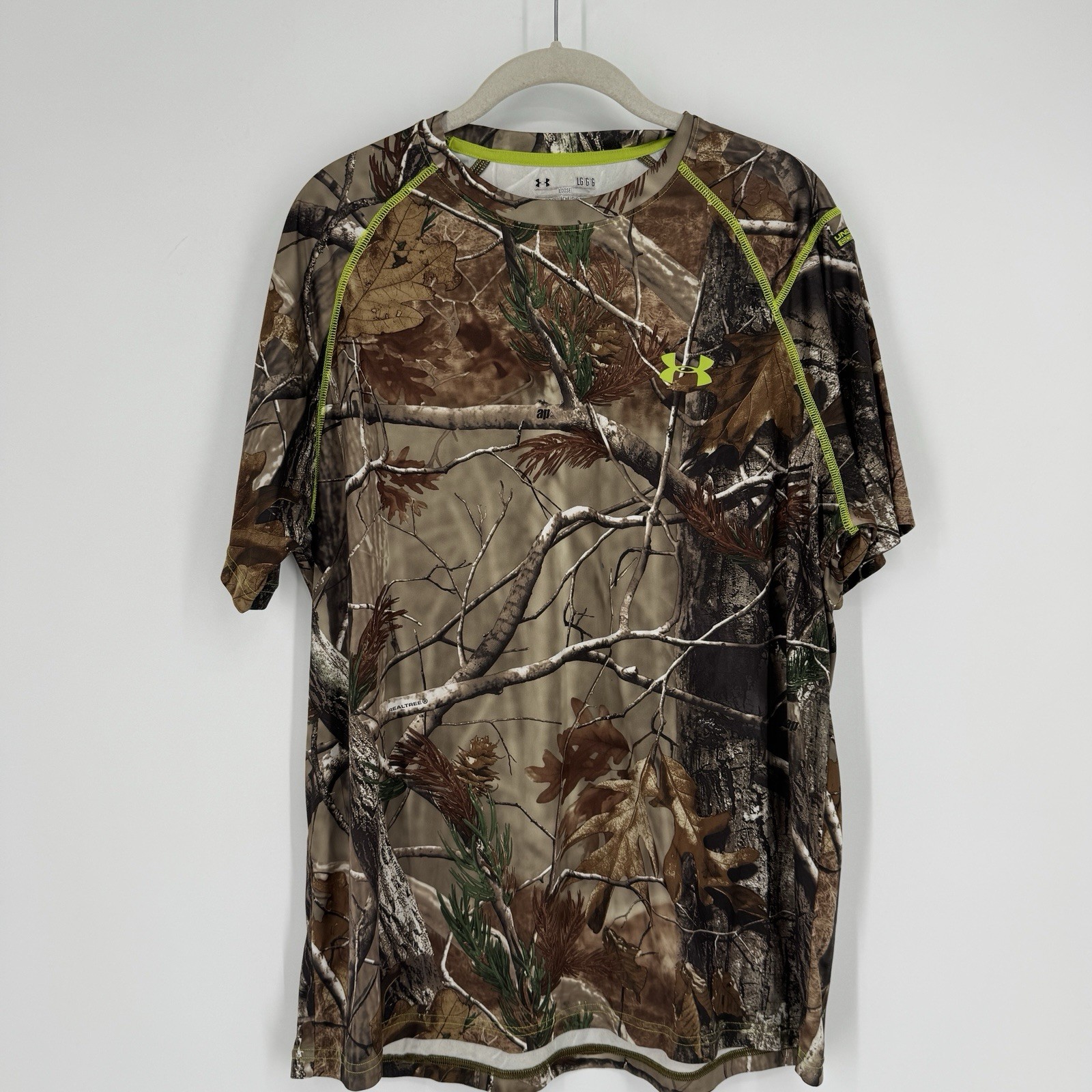 Under Armour shirt mens large L loose heatgear camo hunting outdoor fishing gallery