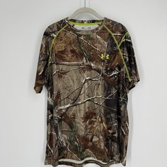 Under Armour shirt mens large L loose heatgear camo hunting outdoor fishing