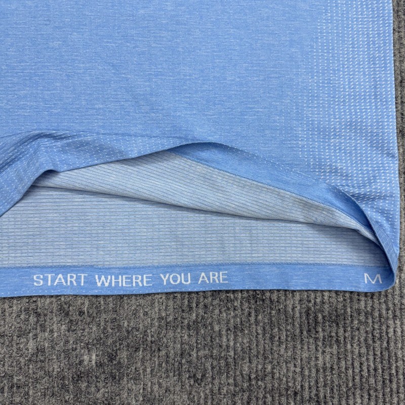 Lululemon Metal Vent Tech Shirt Mens M Blue Short Sleeve Gym Running Activewear gallery