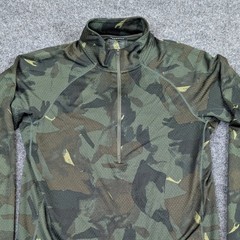 Patagonia Capilene Midweight Mens Medium 1/4 Zip Baselayer Top Camo Green