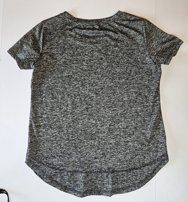 Dark Heather Gray Athletic Short Sleeve T-Shirt, 95% Polyester 5% Spandex gallery