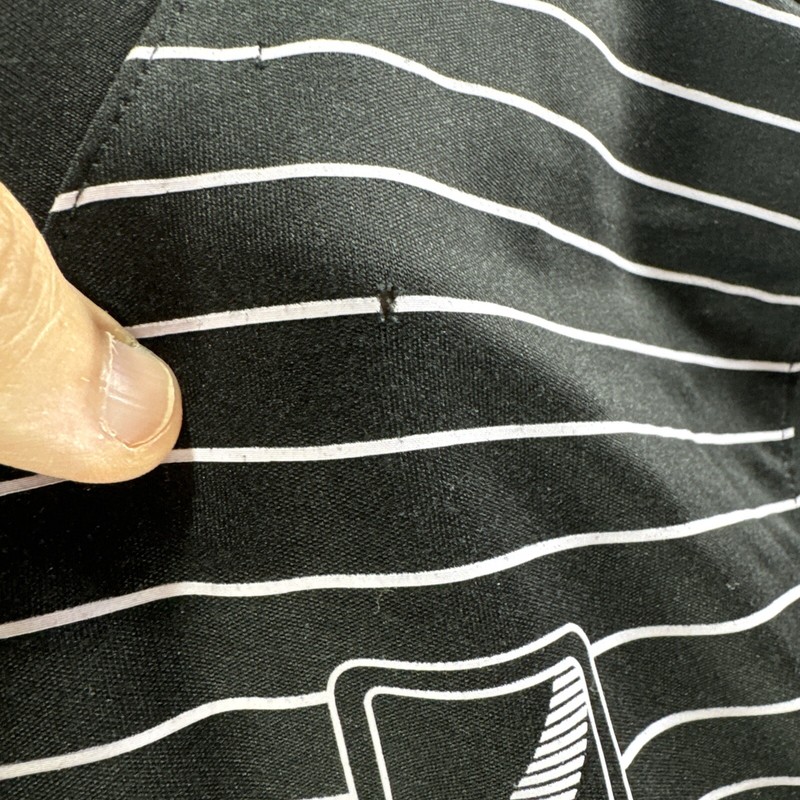 Adidas No Barriers Jersey Shirt Size Medium Black Striped gallery