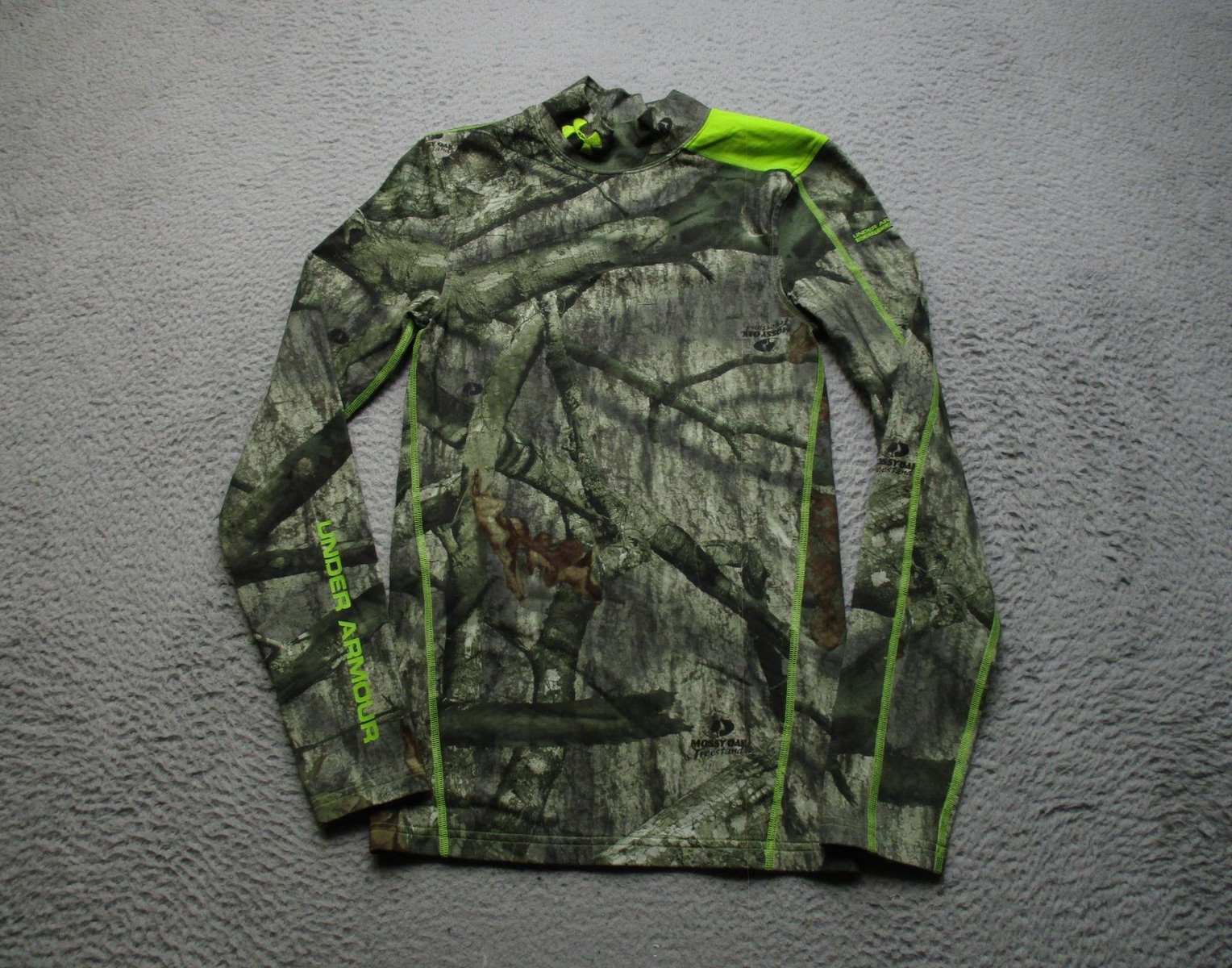 Under Armour Shirt Mens S Camo Scent Blocker ColdGear Compression Hunting gallery