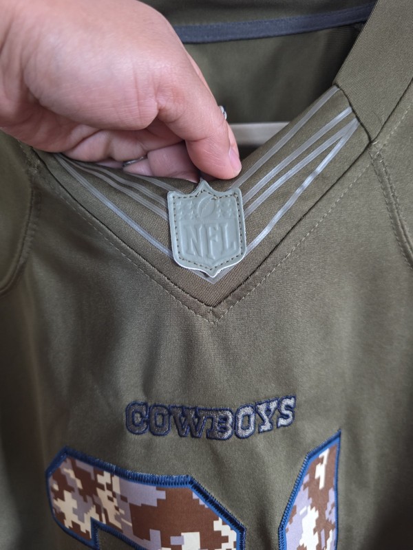 Dallas Cowboys Salute To Service Camo Green NFL Official Jersey Size XL gallery