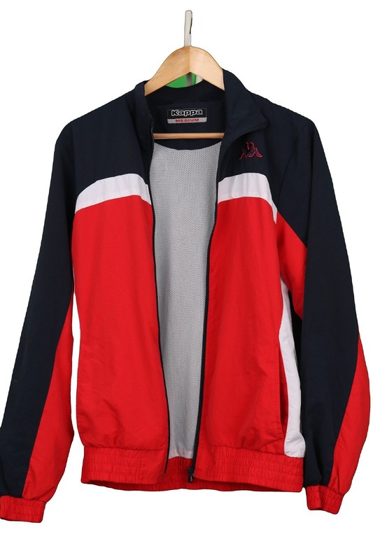 Kappa Track Jacket Red Navy White Full Zip Mens M Sportswear gallery