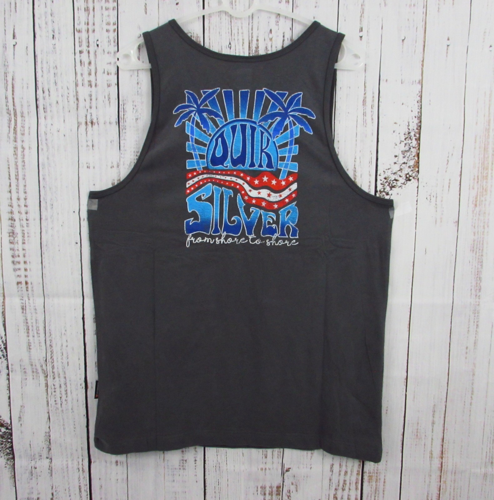 Quiksilver Tank Top Men's Size Medium Iron Gate KZM0 Cotton Soft Touch NWT. gallery