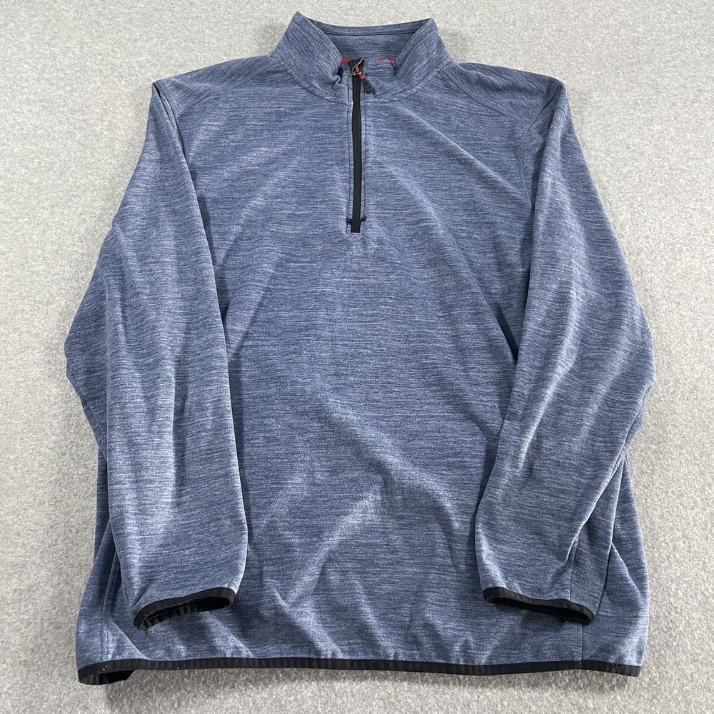 Avalanche Pullover Mens 2XL Blue Half Zip Outdoor Supply Company Performance Top