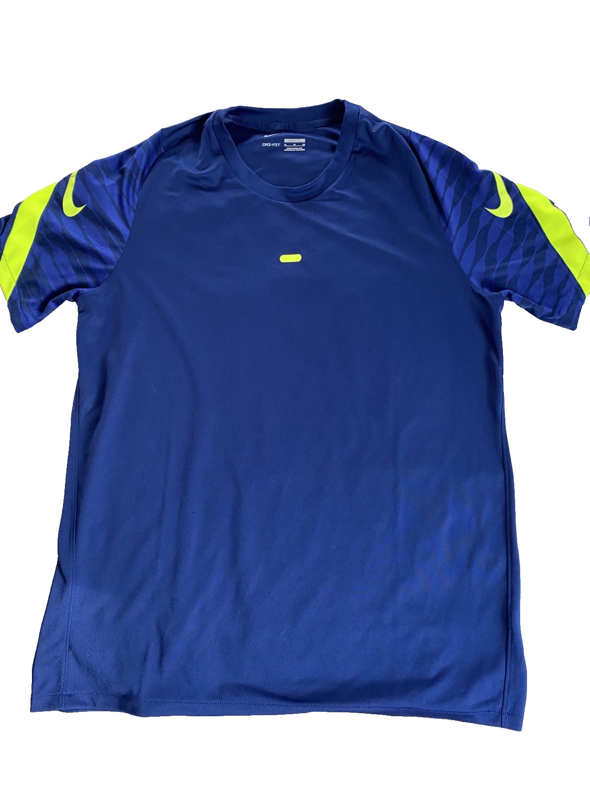NIKE DRI-FIT PERFORMANCE SLIM FIT, SIZE: XL, BLUE/YELLOW, PRE-OWNED & FREE SHIP gallery