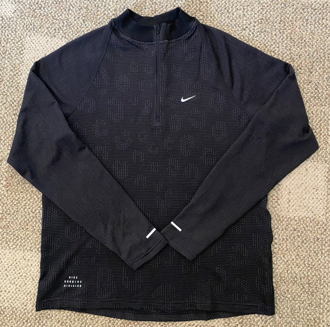 Nike 1/2 Zip Running Shirt Pinnacle Run Division Repel LS FZ1121-010 Large gallery