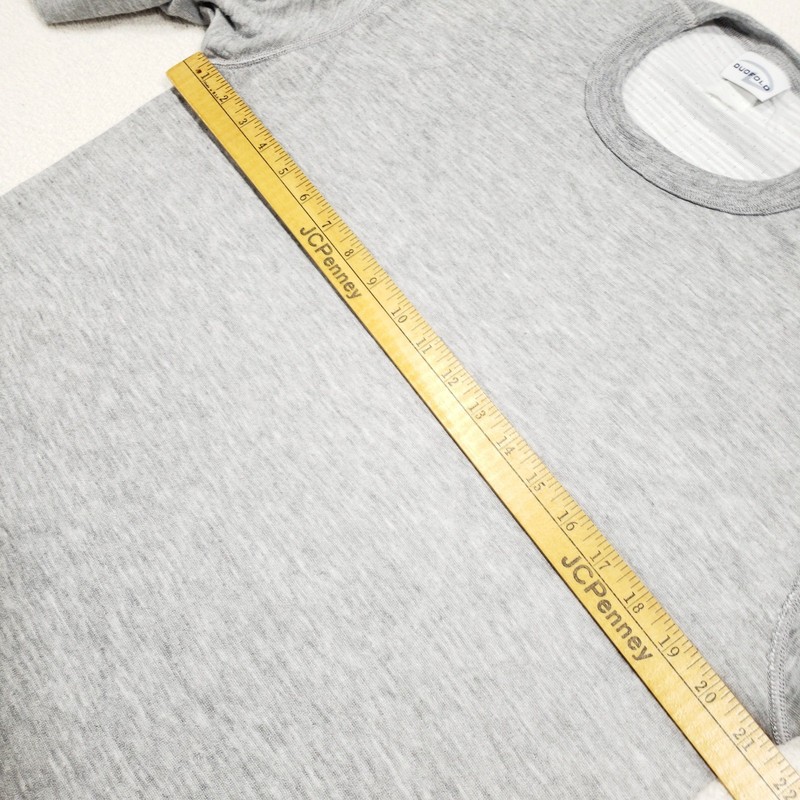 Duofold Thermal Shirt Men Large Gray Long Sleeve Crew Neck Base Layer USA Made gallery