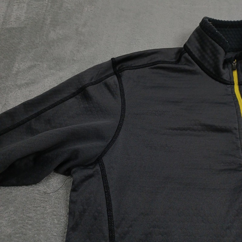 Eddie Bauer Pullover Mens Medium Gray FreeHeat Quarter Zip Activewear Pocket gallery