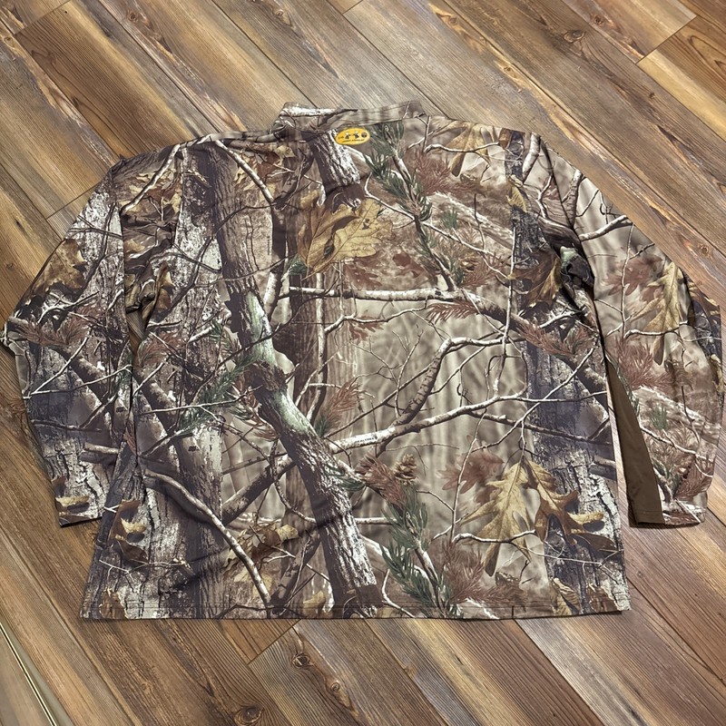 Under Armour Scent Control Shirt Mens 3XL Camo 1/4 Zip Realtree gallery