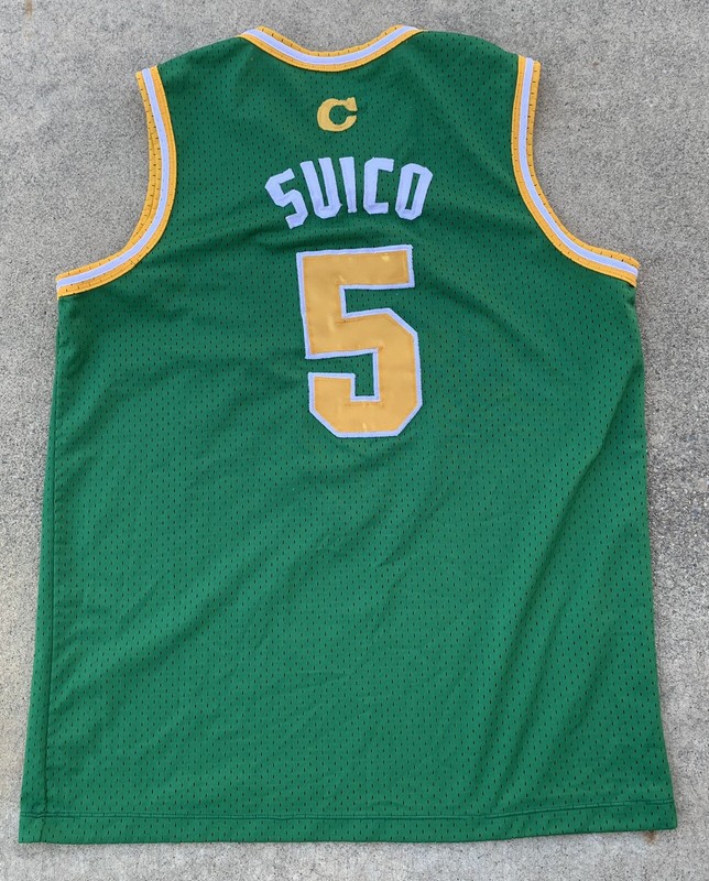 Basketball Jersey Front: CACEN 5 Back C SUICO 5 NBA Logo On Front gallery