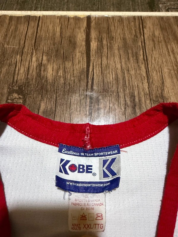 Kobe Sportswear Northwest Warriors Hockey Jersey XXL Navy Blue #19 Respect Patch gallery