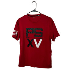 Polo Sport Ralph Lauren Shirt Mens Medium Red Rugby Football Club Performance