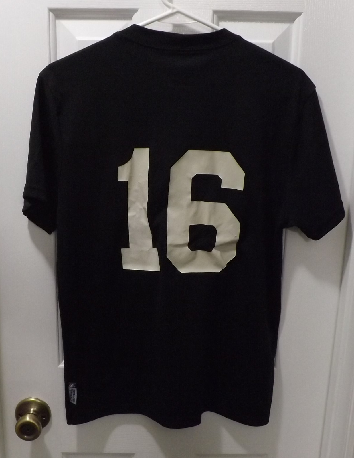 💥MAJESTIC COOL BASE ACTIVEWEAR SAN FRANCISCO GIANTS #16 LOGO T SHIRT SZ YOUTH L gallery