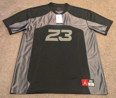 Jordan Flight Black / Silver Football Jersey Top IF1913-010 New w/ Tags Men’s L