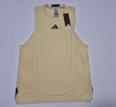 Adidas Men’s D4T INT Training Tank Top SL Climacool JI8175 Powder Yellow