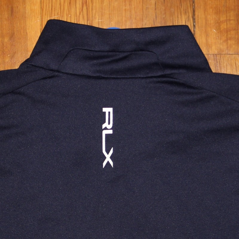 Ralph Lauren RLX Golf Performance Jersey Quarter-Zip Pullover Mens L Navy Blue gallery