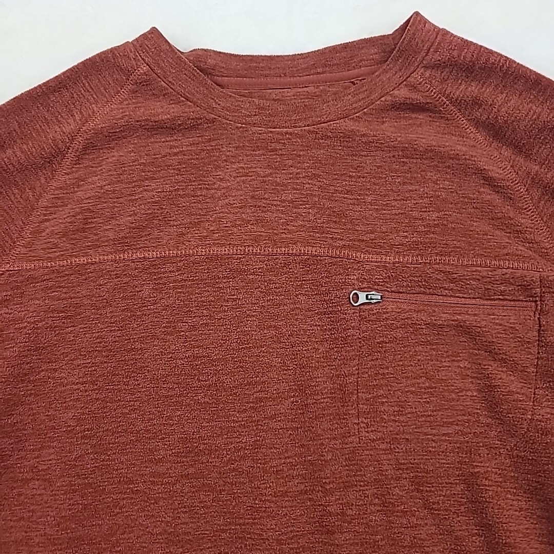 Magellan Outdoors Shirt Mens Medium Rust Fleece Classic Fit Moisture Wicking gallery