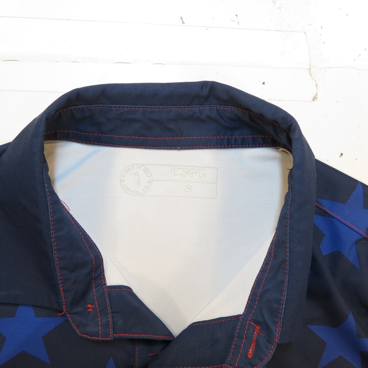 U SUCK AT GOLF USAG USA UNITED STATES AMERICA FLAG POLO SHIRT Mens S gallery