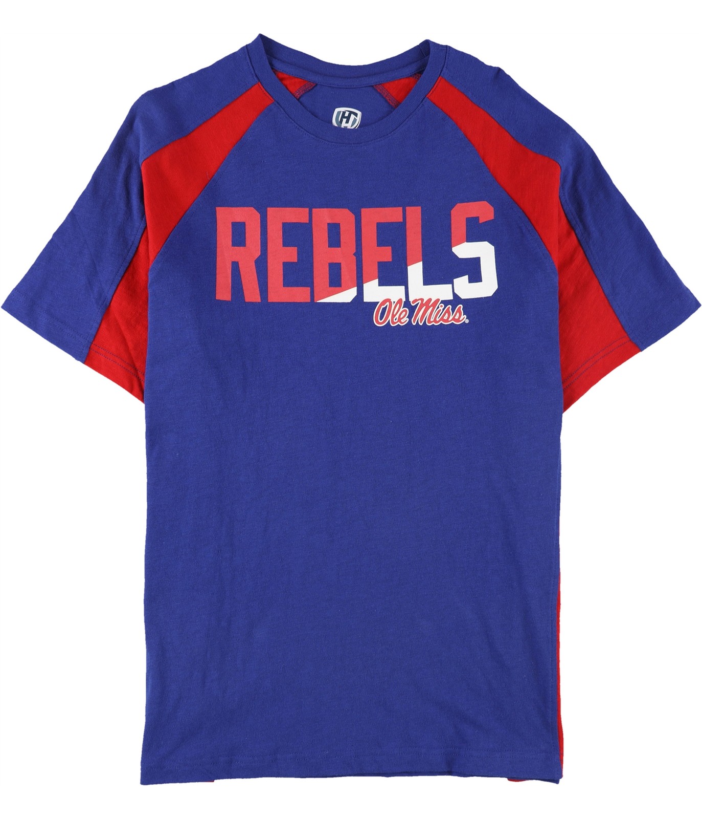 Hands High Mens Ole Miss Rebels Slash Graphic T-Shirt, Blue, Large gallery