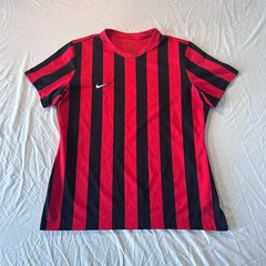 Nike Dri-FIT Striped Division Soccer Jersey Red and Black