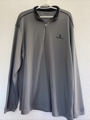 Men’s Pebble Beach Performance Quarter Zip Size X-Large Gray Pullover