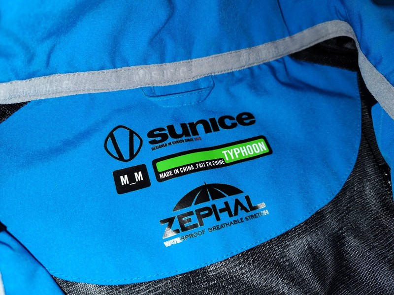 NICE Sunice Typhoon Mens Blue 1/2 Zip Performance Short Sleeve Golf Shirt Medium gallery