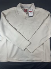 Nike Tech Fleece Reimagined Long Sleeve Polo ‘Beige’ (size mens L-Tall) LT NWT