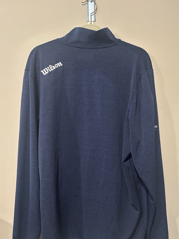 Wilson Staff Model Men's Blue 1/4 Zip Mock Neck Pullover Poly/Spandex XL gallery