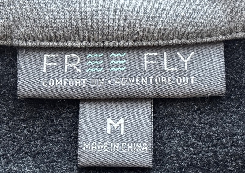 Free Fly Mens 1/4 Zip Pullover Gray Bamboo Heritage Performance Fleece Stretch M gallery