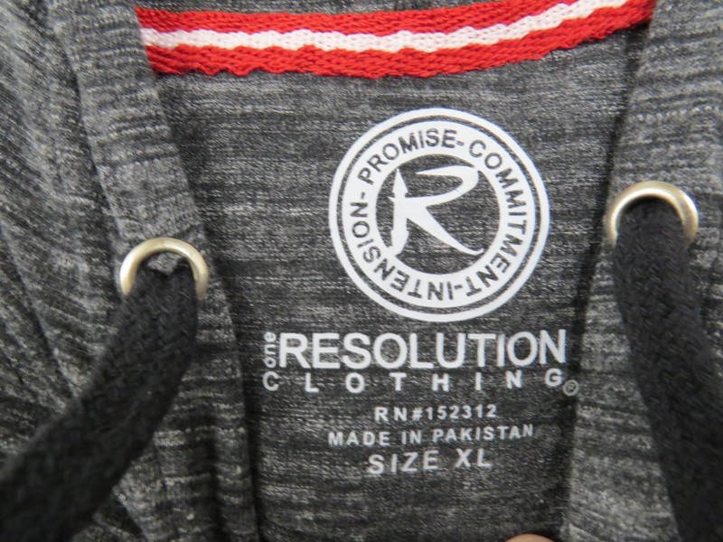Men’s One Resolution Clothing Pullover Hooded Vest - Carbon Black XL NWT gallery
