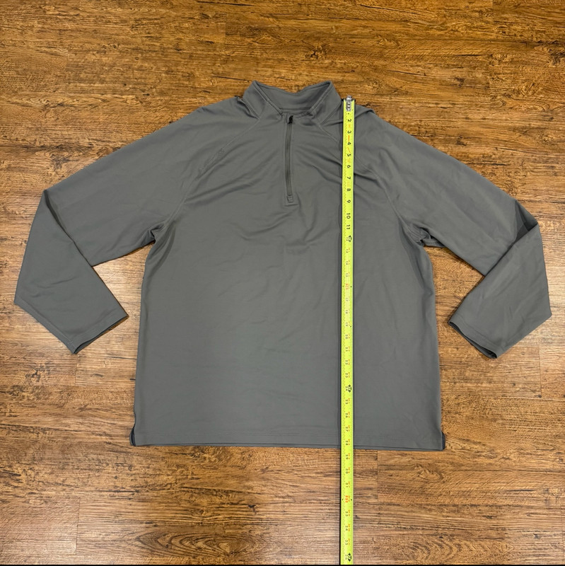 Rhone Gray Session Performance 1/4 Zip Golf Pullover Sweatshirt Sweater Men's XL gallery