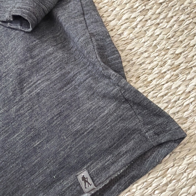 Men’s Vintage Merino Wool Blend Henley Baselayer. Royal Robbin’s. Medium Gray gallery