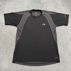 The North Face Flight Series Running Shirt Men Small Gray Colorblock FlashDry