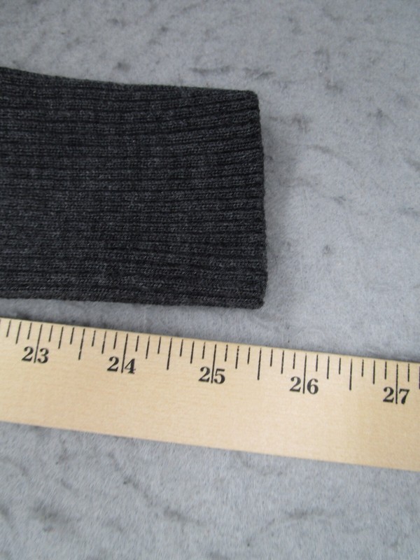 Vintage Johnston Murphy Sweater Men Medium Gray Merino 1/4 Zip Pullover Ribbed gallery