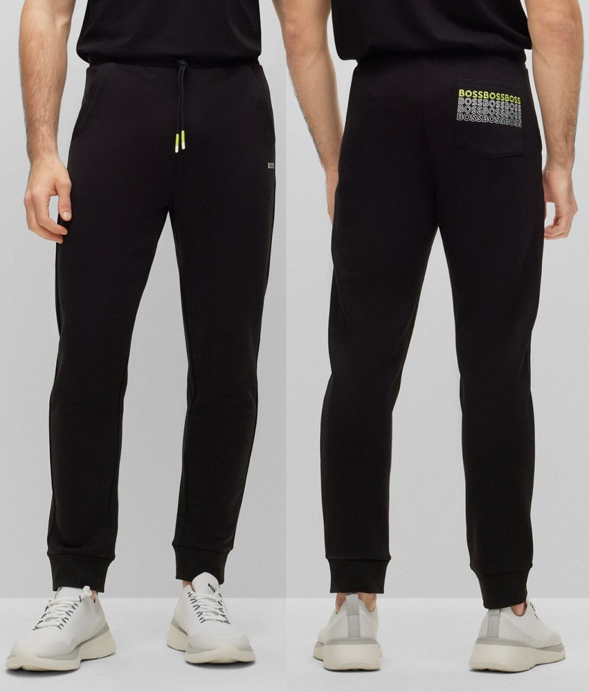 NWT Hugo Boss Green by Hugo Boss LOGO Drawstring Joggers in Back
