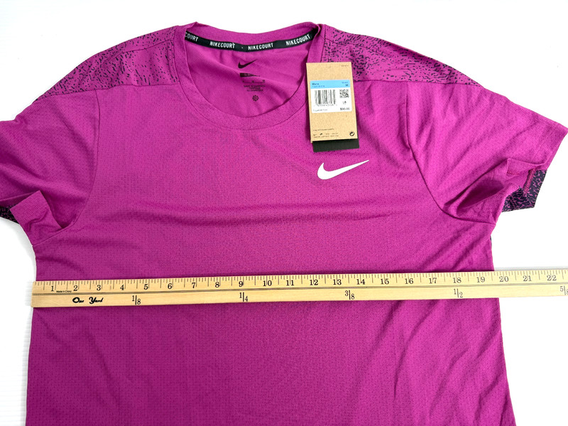 Nike Court Slam Dri-FIT Tennis Top Hot Fuchsia Men's Size Medium FQ2018-518 gallery