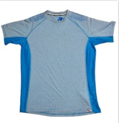 Raid Light Active Running Short Sleeve Shirt Men’s Size XL Blue Stripe