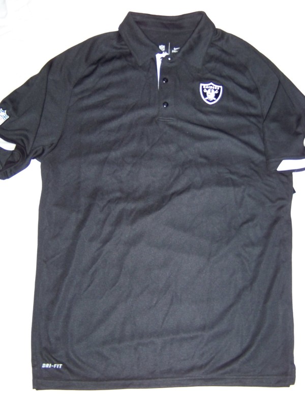 Nike Men's DriFit On Field Apparel Oakland Raiders Polo Shirt NWT gallery